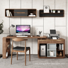 Nordic study home writing desk bookcase furniture